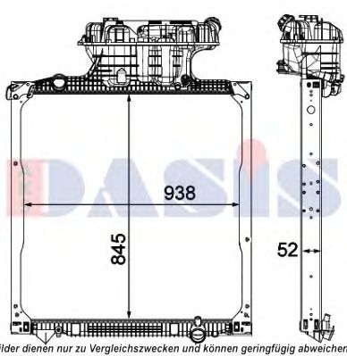 AKS DASIS 260032n -  Радиатор, охлаждение двигателя